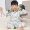 Bộ đồ ngủ trẻ em Meiyou Qiuyi Qiuku Bộ 100% Cotton bé gái Đồ lót bé trai Big Boy