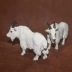 safari mô phỏng trang trại động vật mô hình đồ chơi đồ trang trí dê trắng hoang dã lớn - Đồ chơi gia đình
