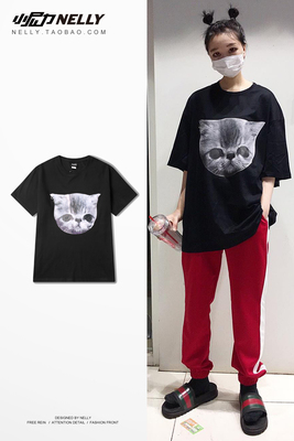 2018 xu hướng mới Nhật Bản ngắn tay t- shirt nam triều thương hiệu lỏng Hàn Quốc phiên bản của thủy triều thương hiệu sinh viên những người yêu thích áo sơ mi Áo khoác đôi