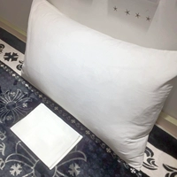 Qingku giặt bông cotton gối vỏ gối gối bộ 48 * 74 sữa trắng tinh khiết trắng xám cặp - Gối trường hợp gối trúc điều hòa