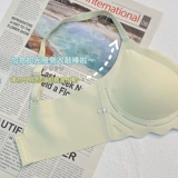 Кремовое летнее нижнее белье, тонкий бюстгальтер пуш-ап, подростковый бюстгальтер для школьников, комплект