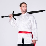 Тайвань Лонгю Пластиковый стальный западный меч гигантский меч наполовину меч Мандарин Тренировка борьбы с борьбой с защитной моделью