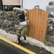 Hanma love shop 2019 mùa thu mới phiên bản Hàn Quốc của bé trai và bé gái áo gió dài bé ngoại quốc - Áo khoác