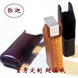 Dunhill, кожаная зажигалка ручной работы, из натуральной кожи