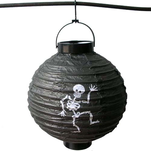 三怪 万圣节鬼节用品道具酒吧装饰品纸灯笼南瓜灯笼 鬼灯笼带灯