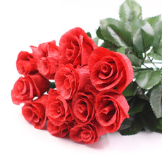 Бумага крепированная 感恩礼物卷边皱纹纸花束儿童diy手工制作立体 玫瑰花康乃馨材料包