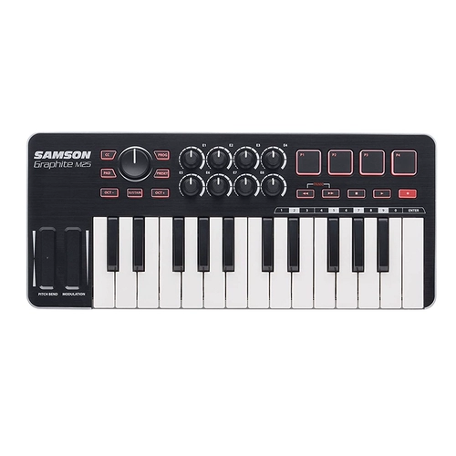 Samson Carbon49 61 Graphite49 M25 MIDI -клавиатура Производство записи