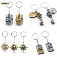 Trò chơi xung quanh Hearthstone Logo Logo Tay đăng túi thẻ kim loại keychain mặt dây chuyền quà tặng