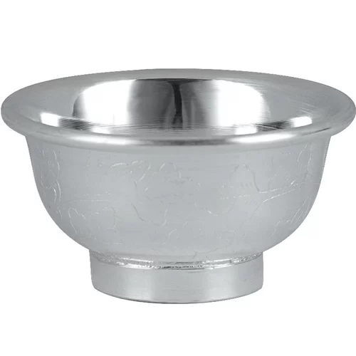 990 Lotus Water Bowl Pure Silver Made Crond Cupe Cup Home House Water Cup