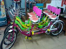 Двухместный / трехместный велосипед Лу Чи