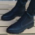 Giày da nam Anh Hàn Quốc phiên bản của xu hướng khởi động của nam giới thời trang khởi động dụng cụ có đế dày với khởi động tăng Martin khởi động nam giày boot nam da bò Giày ống