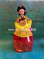 Южная Корея импортированная королева суда Ханбок Кукла/Корейская традиционная поделка/мебель/подлинная/H-P03701