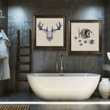 Водостойкое украшение для ванной комнаты, скандинавские отельные наклейки для гостиной
