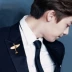 Hàn Quốc kích thước máy bay trâm nam trâm trang sức retro phù hợp với cổ áo pin cổ áo phụ nữ áo pin phụ kiện cài áo cao cấp Trâm cài