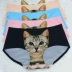 Couple mèo đồ lót đầu cotton sexy băng lụa thấp eo dễ thương ladies nam boxer tóm tắt mèo phù hợp với