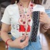 Nhật Bản và Hàn Quốc điện thoại di động dây hoa băng rộng treo cổ sling phổ Naples cổ kim loại khóa tháo gỡ phụ nữ Ribbon - Phụ kiện điện thoại di động chân quay điện thoại Phụ kiện điện thoại di động