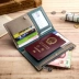 Túi đựng hộ chiếu bằng da đa năng Túi ID nam Du lịch nước ngoài ví thẻ túi dây kéo siêu mỏng túi đeo chéo nữ hàn quốc Túi thông tin xác thực