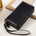 Dây kéo đôi da chính trường hợp đa chức năng đồng xu ví nhỏ túi điện thoại di động nam nữ ví túi chìa khóa một gói Trường hợp chính