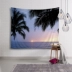Hoàng hôn cây dừa trang trí tường tấm thảm phòng ngủ cạnh giường ngủ nền vải khăn trải bàn bãi biển khăn INS cover tường treo vải
