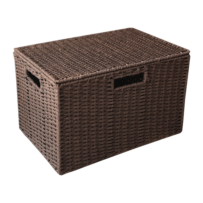 Ящик из ротанга. Корзина Rattan Style ящик для хранения. Сундук ротанг хофф. Коробка с крышкой 35х35х35. Плетеные коробки для хранения.