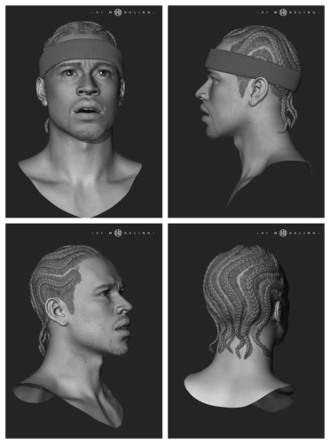 Продажа 1/6 Скульптуры Iverson Head (SF по умолчанию будет выплачиваться по отправке)