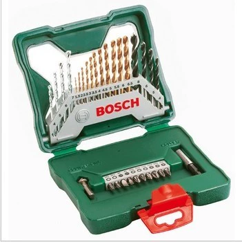 Bosch 33 Hỗn hợp bộ 30 Bit Bit Set 19 Máy khoan mạ Titan Mũi khoan kim loại đa chức máy khoan bosch Máy khoan đa năng