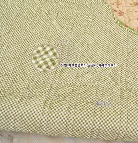 Хлопковая нескользящая ткань, ковер для ползания, зеленая сумка-одеяло