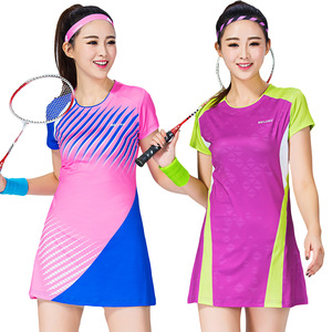2018 mát thời trang new tennis váy cầu lông mặc của phụ nữ một mảnh váy thể thao thoáng khí hakama dress