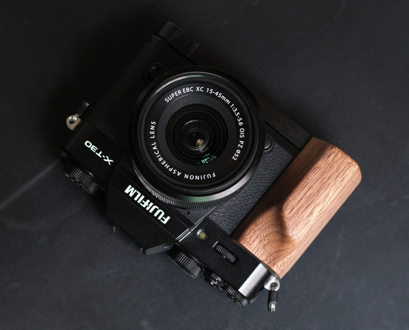 Ebony Walnut Wood Camera Grip F Fuji Fujifilm XT30 II 2 XT30II