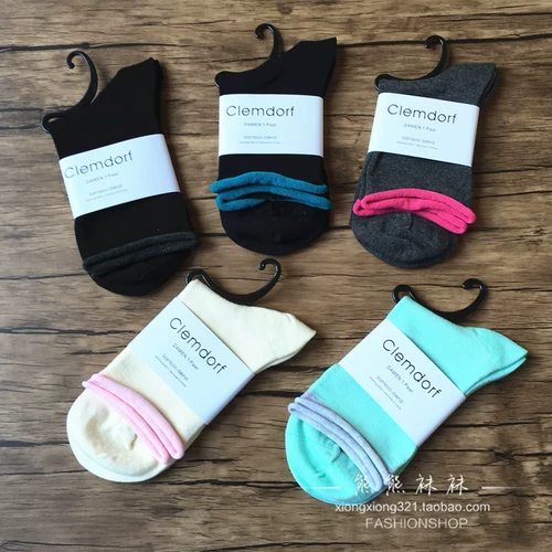 Германия Клемдорф бамбуковолобные волокно -сосны увлажняющие женские носки, весенние и осенние носки, пожилые матери -материнские матери -материнские женщины по материнской линии