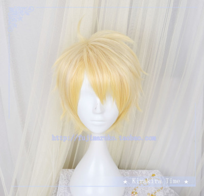 taobao agent [Kira Time] Anime Wild Liangshen COSPLAY COS shallow gold wig