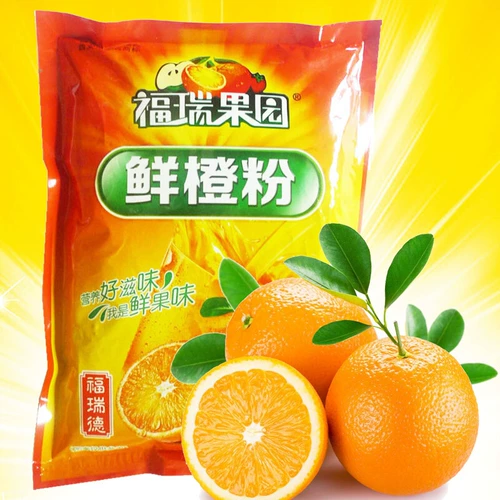 Фюрид Фуруи Свежий апельсиновый порошок Свежий апельсиновый сок порошок 1000 г*3 мешок из быстрорастворимого сока порошок концентрирован