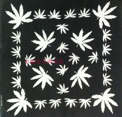 Кленовый лист, хлопковый платок, дорожный шарф, шарф-платок