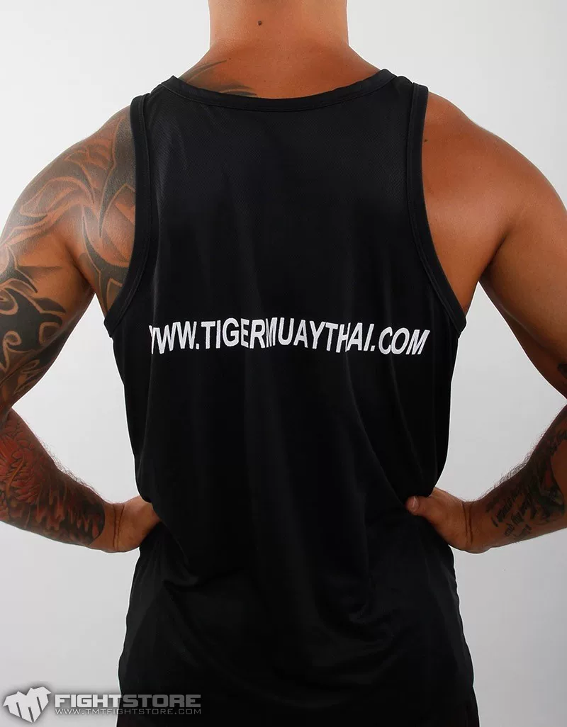 [Тигр Тайский бокс Пхукет колено TIGER MUAY THAI быстро сохнущий черно-белый 2 цвета/майка [MMA.UFC]]