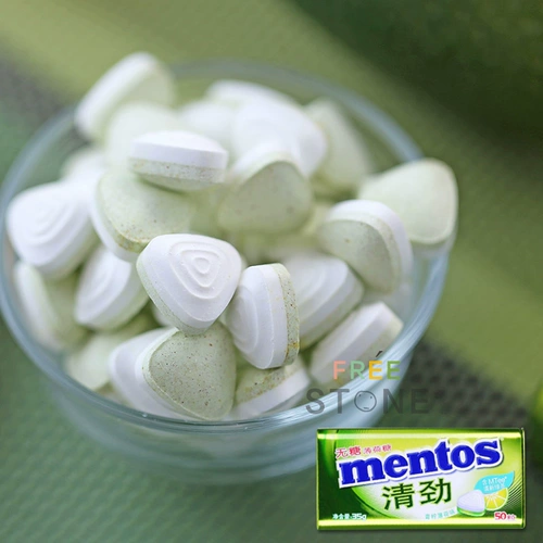 Mentos Mentos Mentos Clear Sugar Free Mint Box Equipment 35G50 Мандала