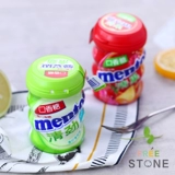 Manzetos Mentos Clear Gluga Suggate Special Fresh Fresh Fruit Mint Flavor 56 грамм x3 бутылка составляет около 35 капсул