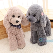 Mô phỏng Chó Teddy Dog Doll Poodle Đồ chơi sang trọng Chó búp bê Búp bê Quà tặng sinh nhật Cô gái - Đồ chơi mềm