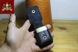 Черная кожаная зажигалка ручной работы, воловья кожа