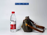 [阿美咔叽复古243cas bag斜挂单肩手提饺子包重磅油蜡帆布配植鞣革]