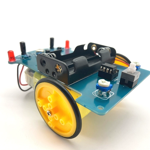 Интеллектуальное отслеживание небольшого автомобиля DIY D2-1 Патрульный автомобиль рассеянный электронный производство производства технологий