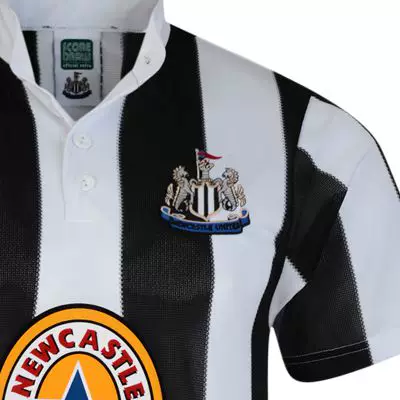 Холодный редкий футбол England Newcaser United Genuine Retro Refined Short Sleeve Jersey 96 Ретро рубашка