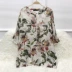 Người hâm mộ hình ảnh lụa cotton blouse mực áo sơ mi dài giữa dâu tằm quần áo phụ nữ - Áo sơ mi