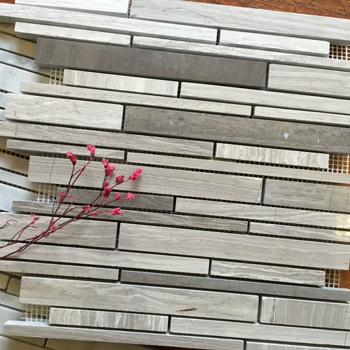 Карара белое серое дерево крыльцо гостиная натуральная белая каменная мозаика Фоновая стена кухня и стена ванной комнаты