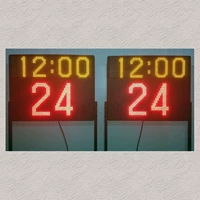 Баскетбол 24 -второй рекордер на 14 секунд, чтобы подсчитать баскетбольные часы, светодиодные баскетбольные 24 секунды хронограф