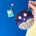 Nhật Bản cô gái hoạt hình trái tim dễ thương ví tiền móc khóa vừng đường phố xu xu ví sinh viên túi lưu trữ túi