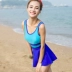 Áo tắm nữ bảo thủ giảm béo cỡ lớn che bụng phiên bản Hàn Quốc ins gió Xiêm váy sinh viên đồ bơi mùa xuân nóng bỏng - Đồ bơi trẻ em quần lót trẻ em Đồ bơi trẻ em