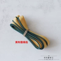 Контрастная [желтая ткань чернила зеленые зубы 2 ярда]