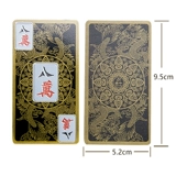 Booe и выпуклый маджонг сгущенной скраб -пластиковой бумаги Mahjong PVC Водонепроницаемые переносные переносные махджо покер