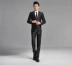Bộ đồ công sở nam 2018 Suit Wedding Dress Glossy Suit Hàn Quốc Slim Casual nhăn - Suit phù hợp