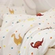 Cartoon khủng long móng móng vuốt mảnh DN giường bằng vải cotton đáng yêu bộ đồ giường bông giường bông chăn gối với - Khăn trải giường bộ drap giường giá rẻ Khăn trải giường